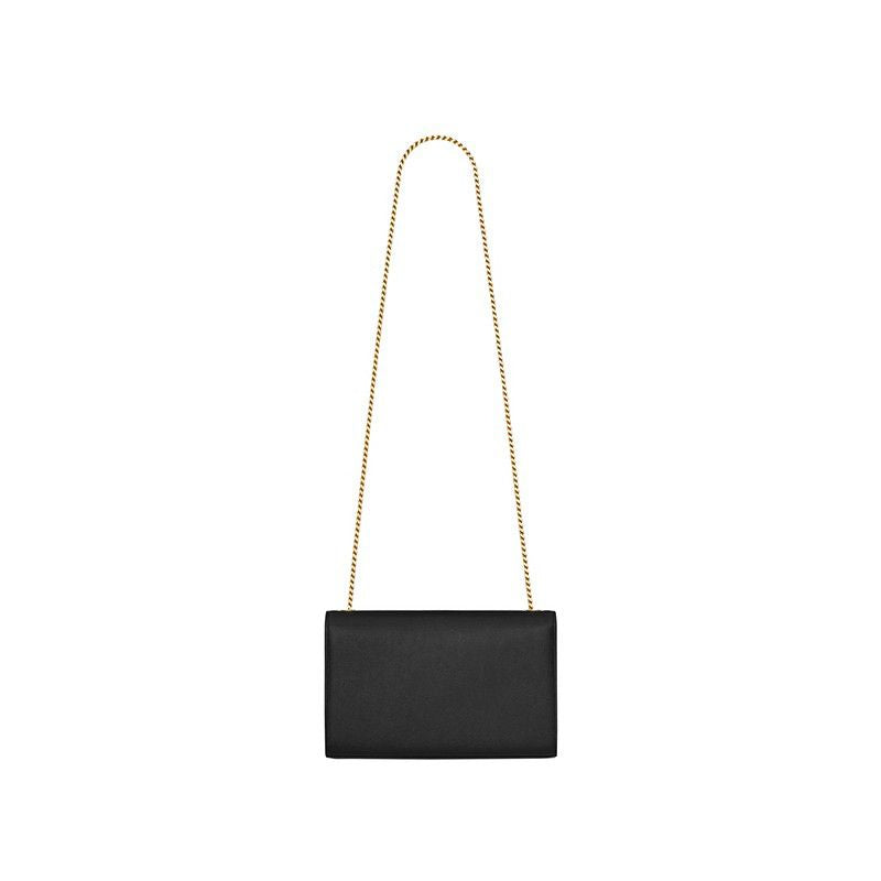 Kate Bag In Black Textured Leather (24×14.5×5.5cm)