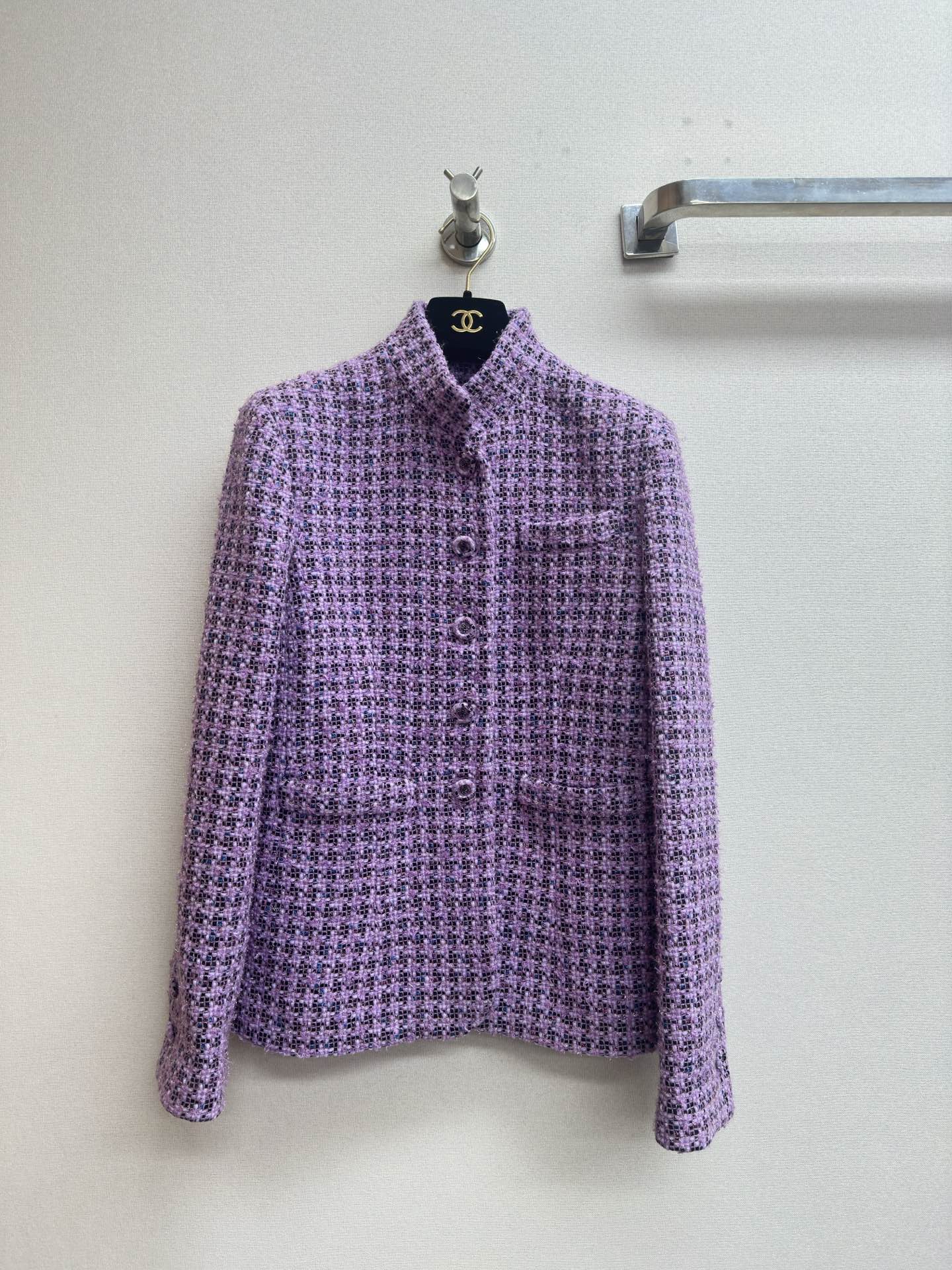 Taro purple retro Chanel style jacket