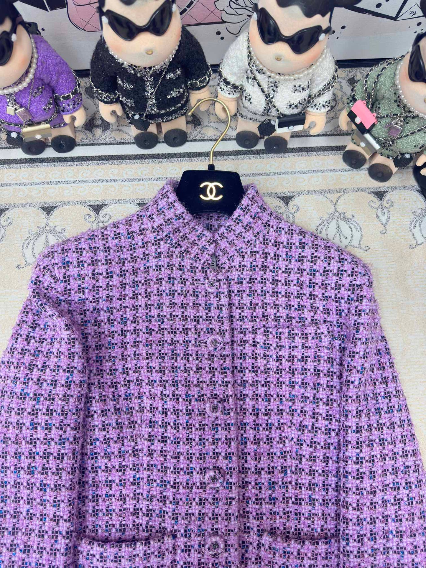 Taro purple retro Chanel style jacket