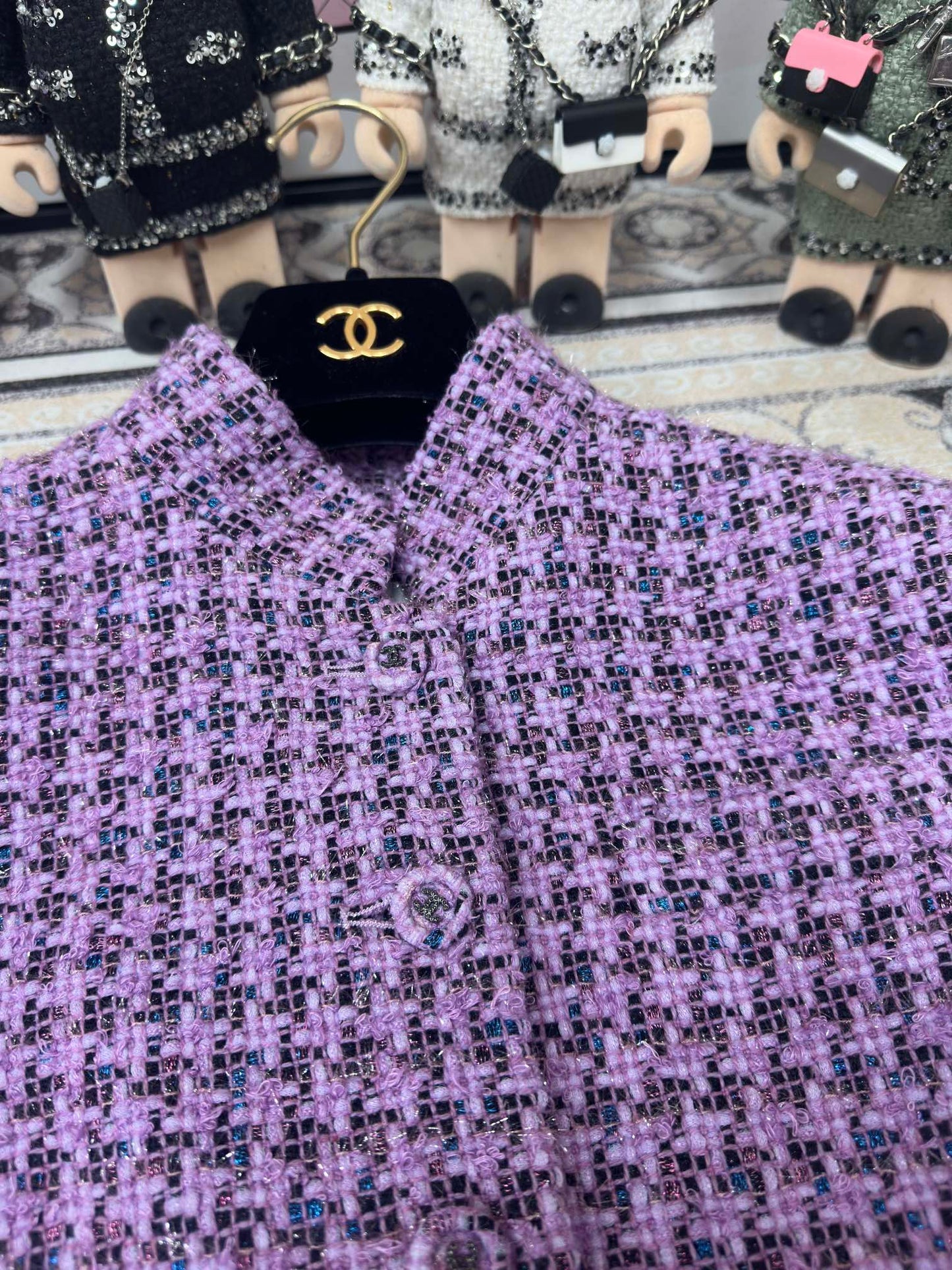 Taro purple retro Chanel style jacket