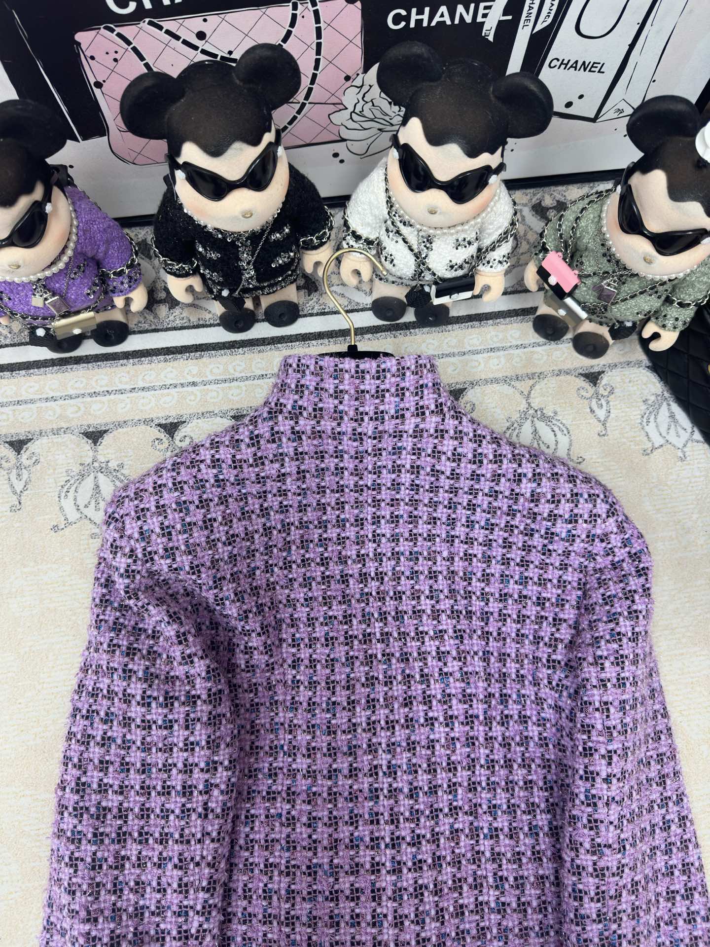 Taro purple retro Chanel style jacket