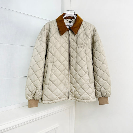 rhombus cotton jacket