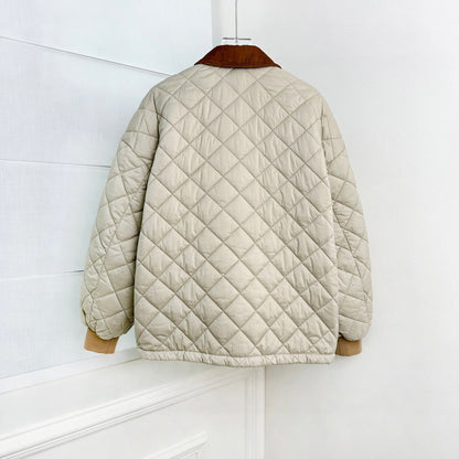 rhombus cotton jacket