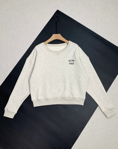 Letter Print Sweatshirt Set