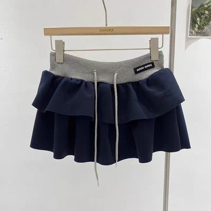 High-end high-waisted short skirt