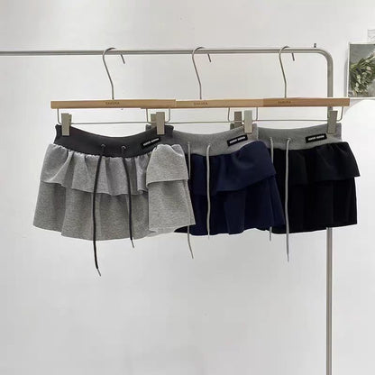 High-end high-waisted short skirt