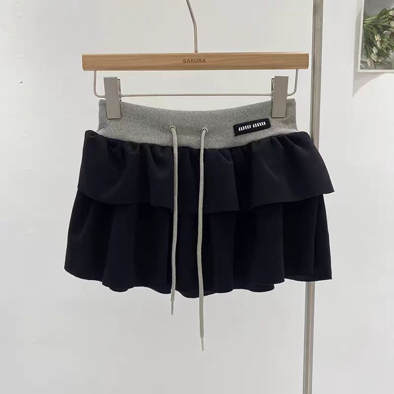 High-end high-waisted short skirt