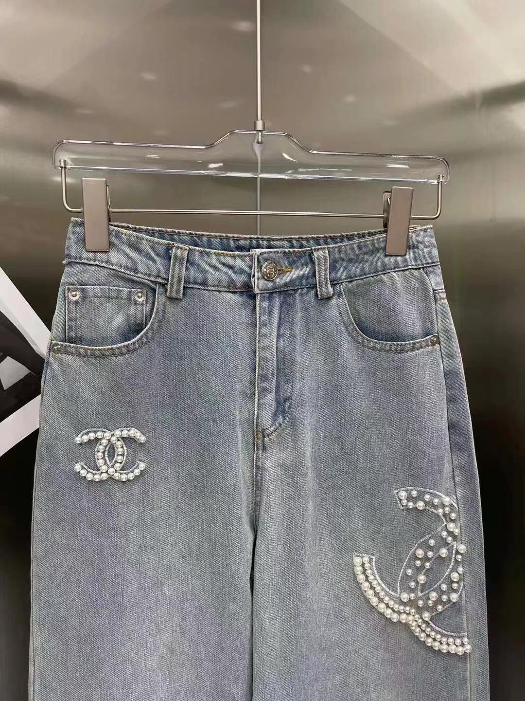 Latest series of beaded jeans