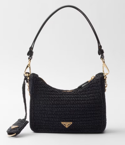 New Mini Wheat Woven Shoulder Bag（20×6×10cm）