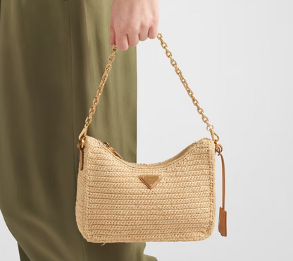 PRDA New Woven Crossbody Bag（23×16×7cm）