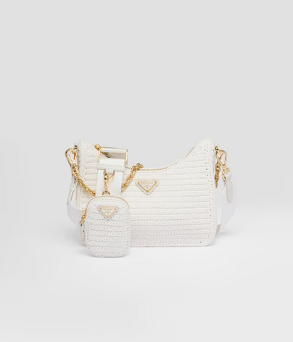 PRDA New Woven Crossbody Bag（23×16×7cm）