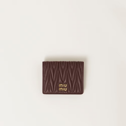 MIUMIULNappa soft leather short wallet（11.2CM*8.5CM）