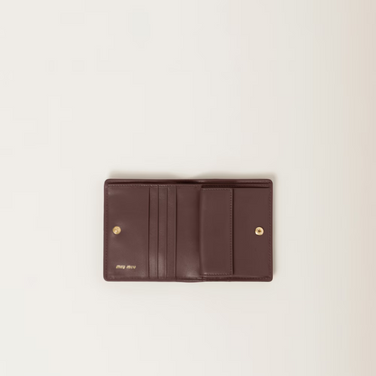 MIUMIULNappa soft leather short wallet（11.2CM*8.5CM）