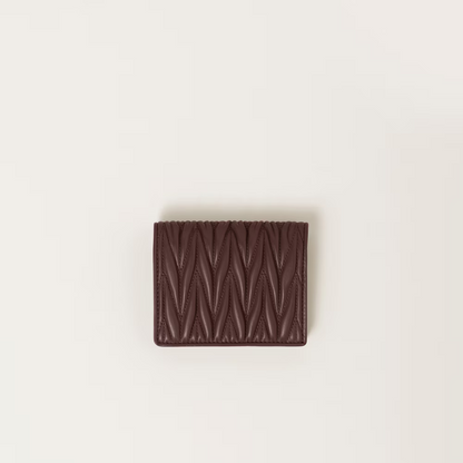 MIUMIULNappa soft leather short wallet（11.2CM*8.5CM）