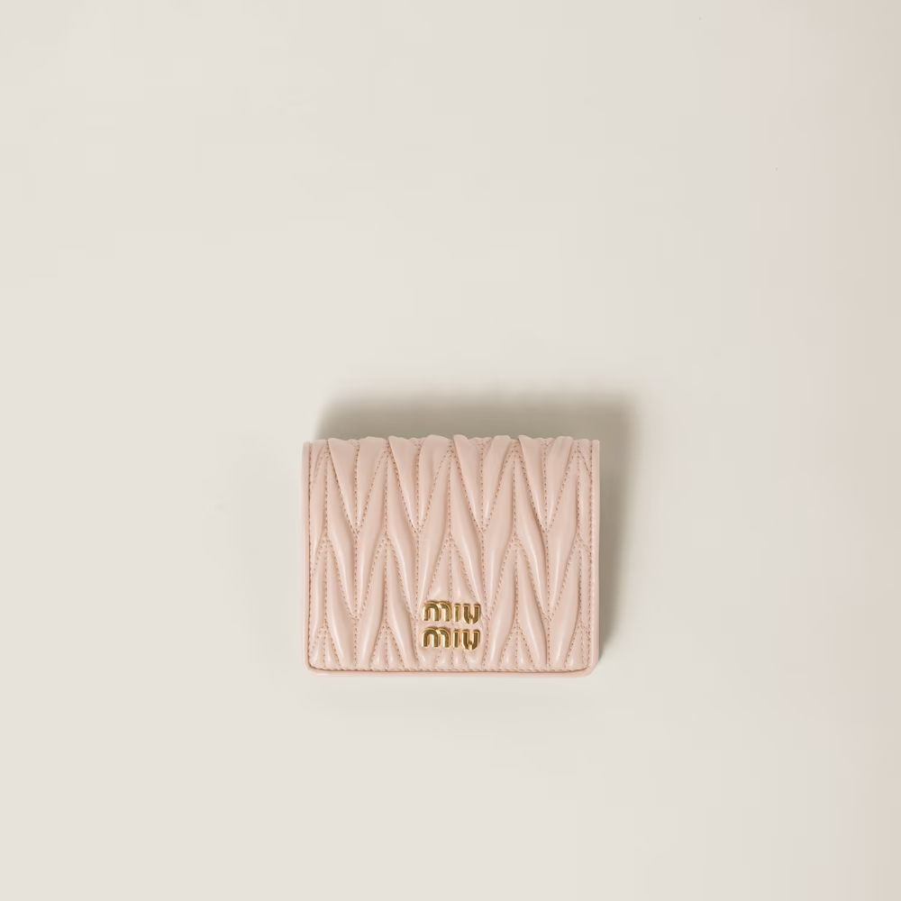 MIUMIULNappa soft leather short wallet（11.2CM*8.5CM）