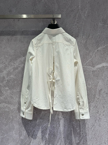 hollow embroidered jacket