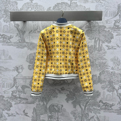 all over printed old flower jacket