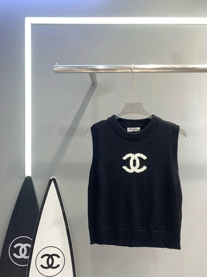 CC autumn new logo knitted vest