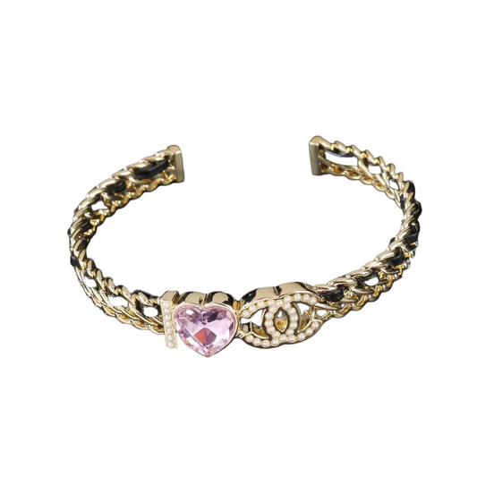 CC new semi-closed hollow diamond bracelet