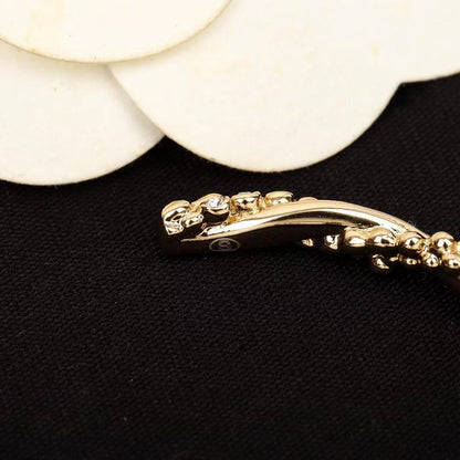 CC new semi-closed thin diamond bracelet