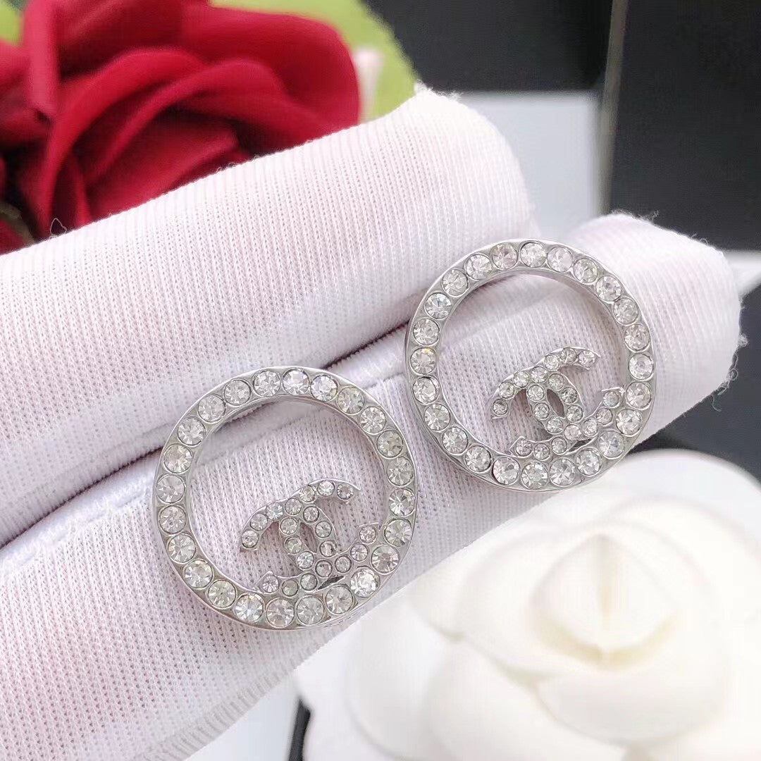 CC hot style diamond small earrings