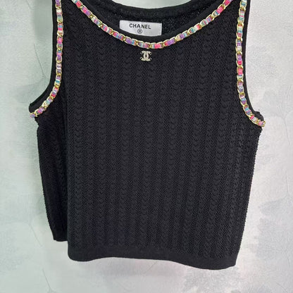 CC new color chain small logo vest