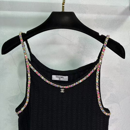 CC new color chain small logo vest