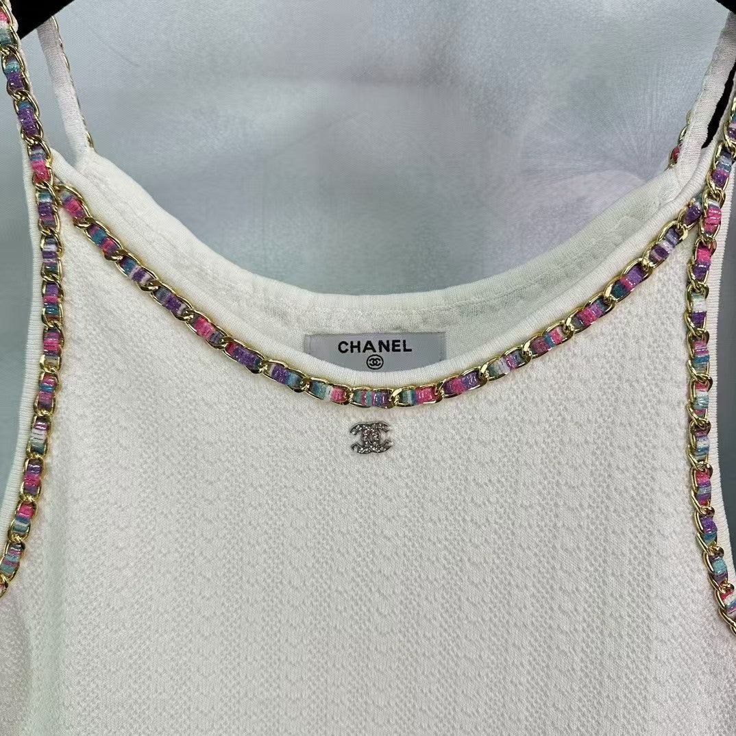 CC new color chain small logo vest