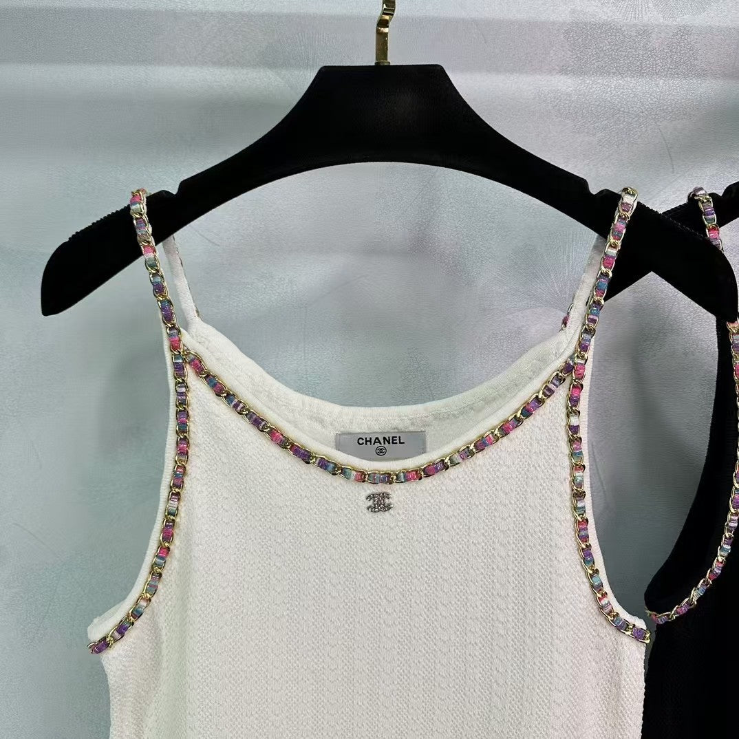 CC new color chain small logo vest