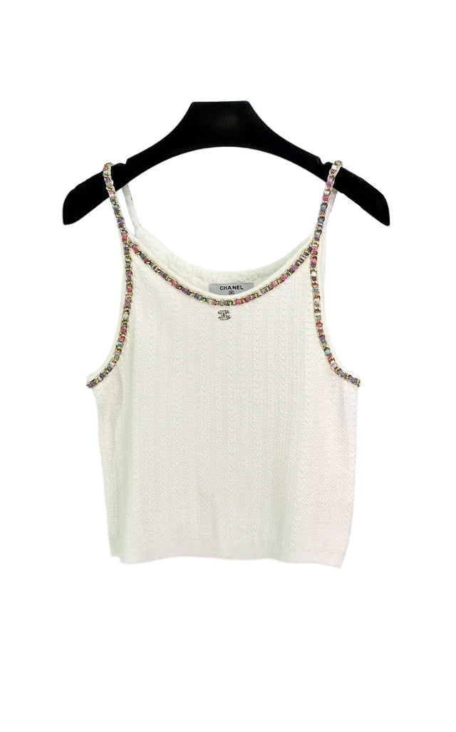 CC new color chain small logo vest