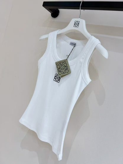 knitted chest embroidered camisole