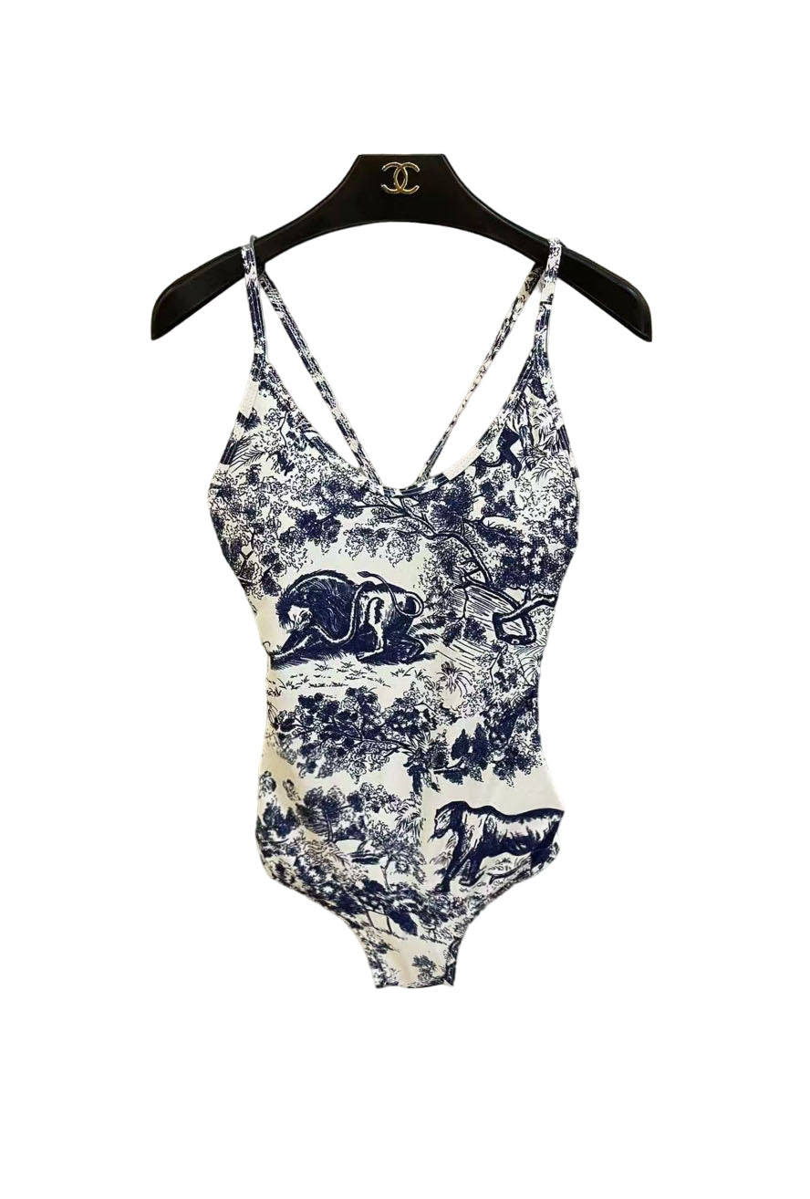 D Forest Print Bikini