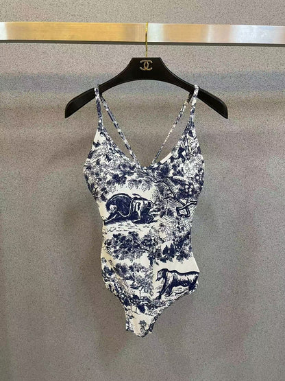 D Forest Print Bikini