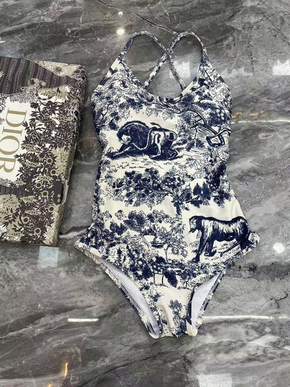 D Forest Print Bikini