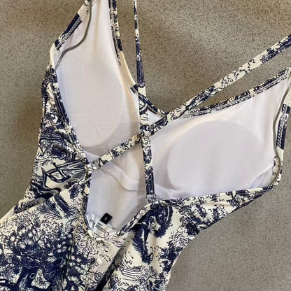 D Forest Print Bikini