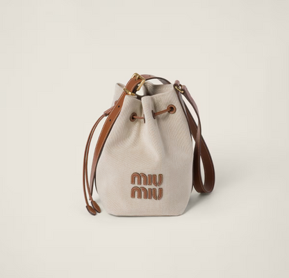 MM new canvas leather bucket bag（29CM*17CM*23CM）