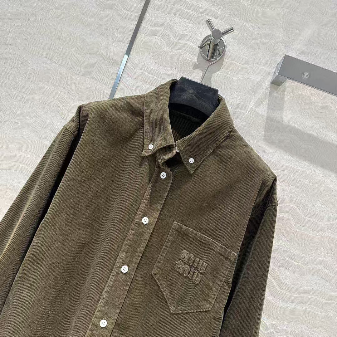 MM new corduroy shirt jacket