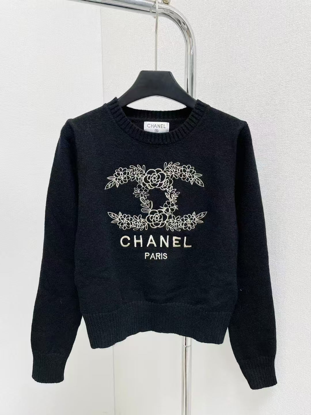 CC new logo embroidered knitted long sleeves