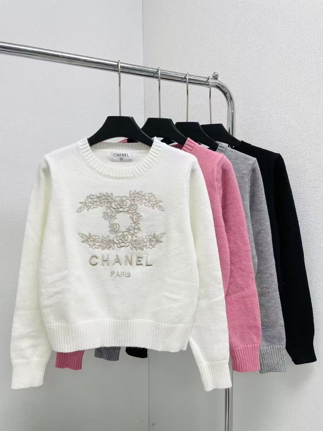 CC new logo embroidered knitted long sleeves