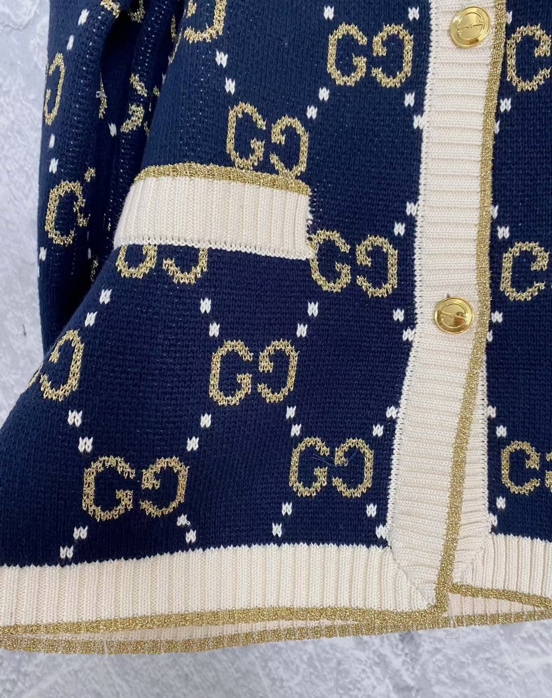 GG new logo print knitted long sleeve