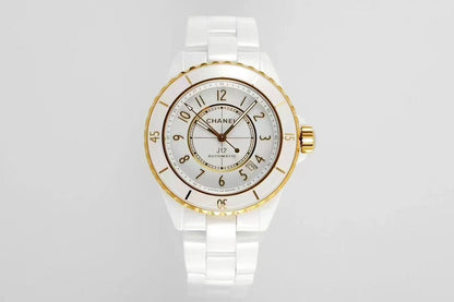 CC New White Ceramic Yellow 18K Gold Watch（12.1mechanical movement）