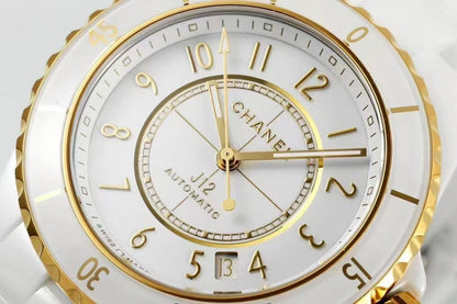 CC New White Ceramic Yellow 18K Gold Watch（12.1mechanical movement）