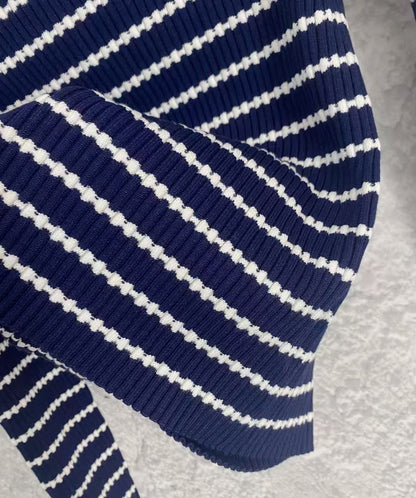 CC New Stripe Logo Knit Long Sleeve