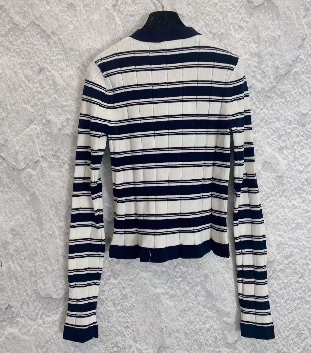 CC new contrast striped knitted long sleeve