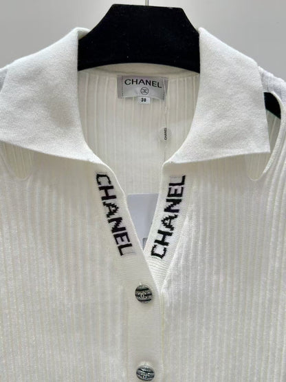 CC new collar logo knitted long sleeves