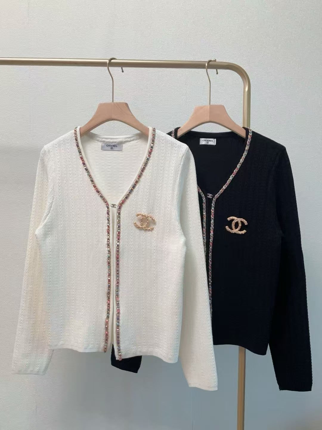 CC new color chain small logo knitted long sleeve