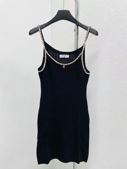 CC new color woven suspender dress