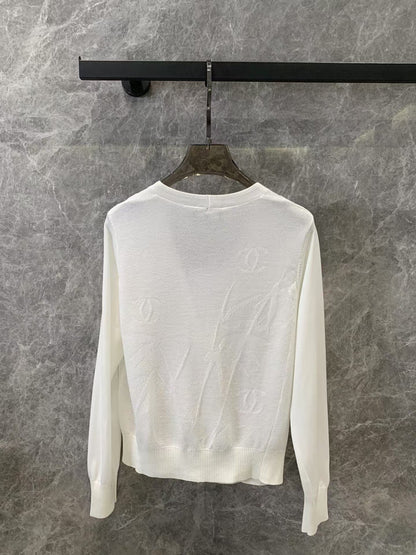 CC new exquisite button knitted long sleeves