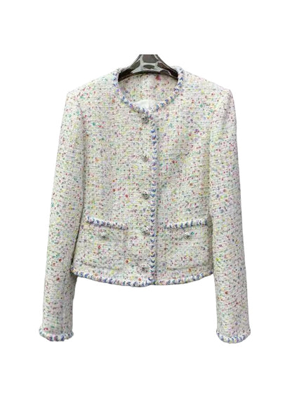 CC new heavy color sequin tweed jacket