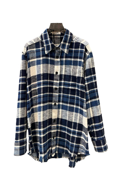 CL new plaid polo collar shirt